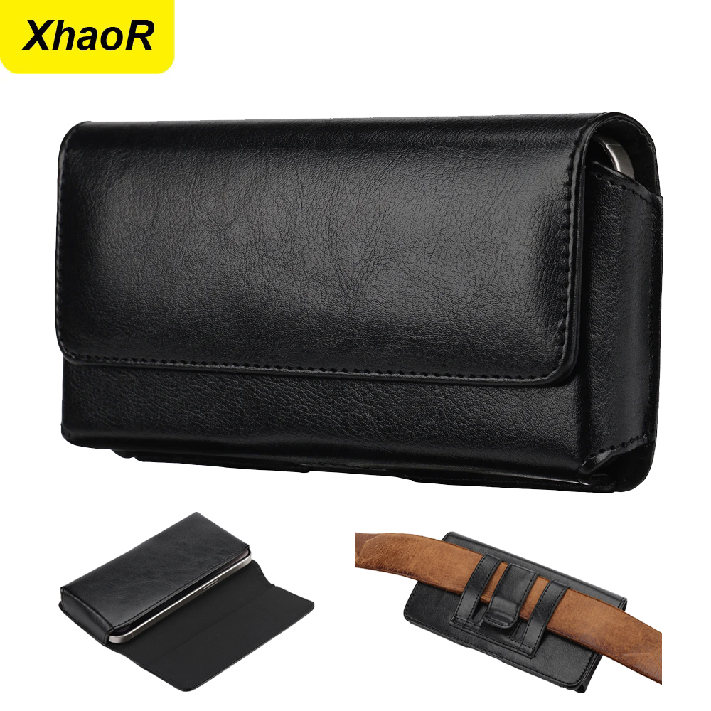 Phone Accessories Pouch - Funda Universal de Cuero con Clip