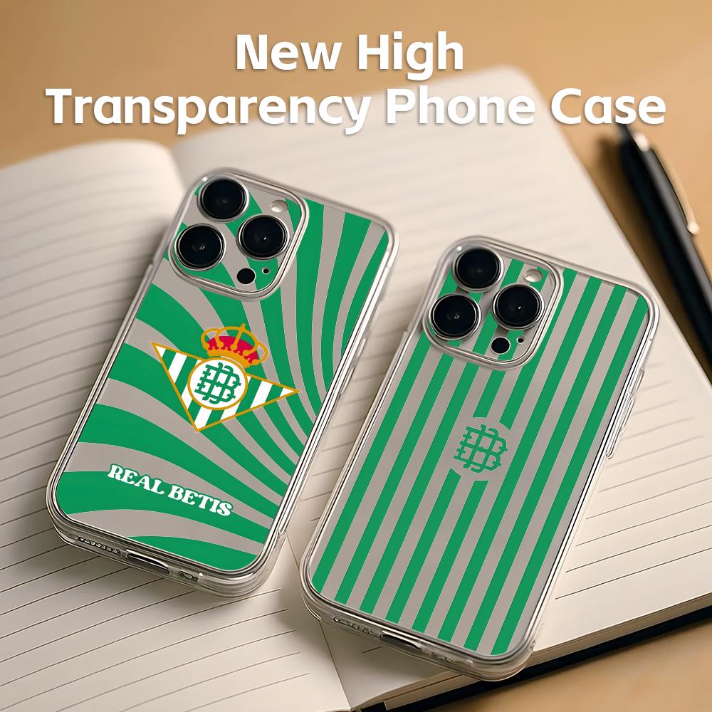 Phone Case Clear - Funda Transparente R-Real Luxury B-Betis-s para