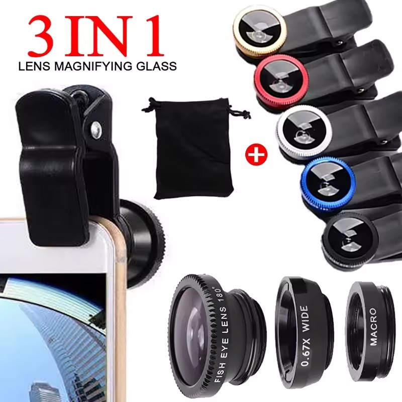 Lens Camera Clip - Lente de teléfono 3 en 1