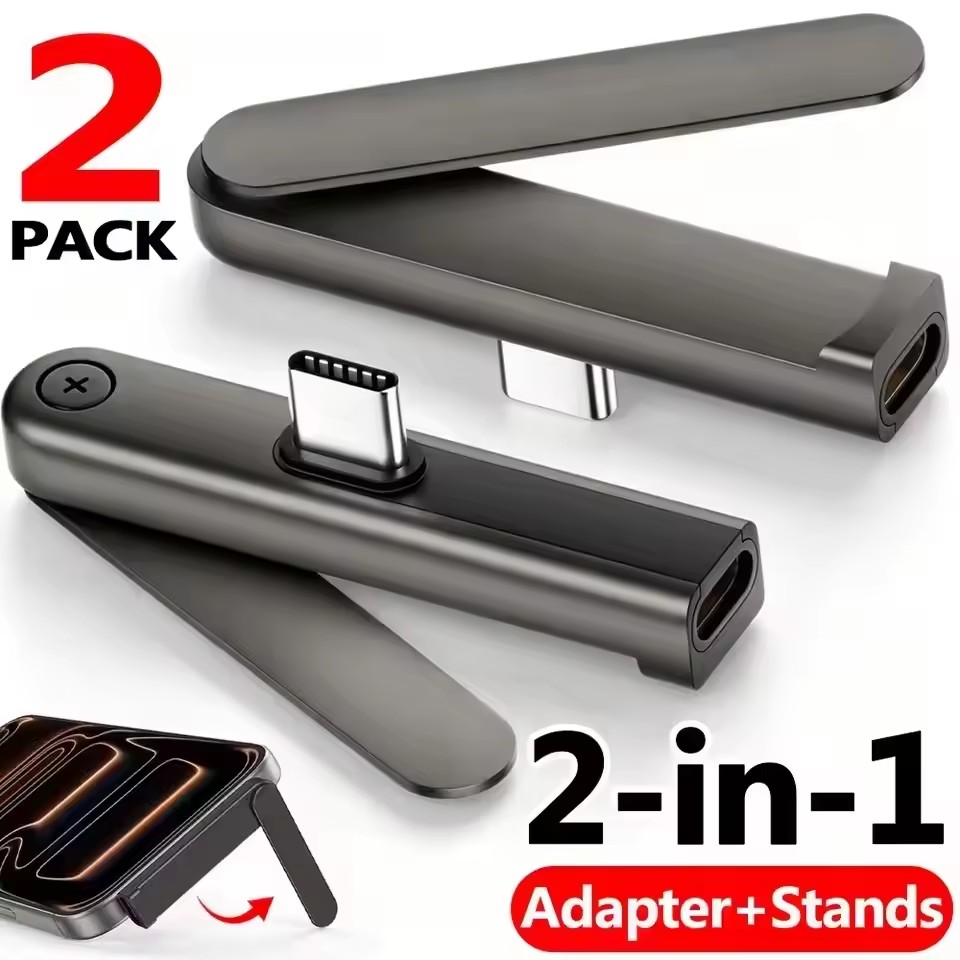 Quirky Phone Accessories - 2/1PCS Adaptador Plegable Portátil USB C
