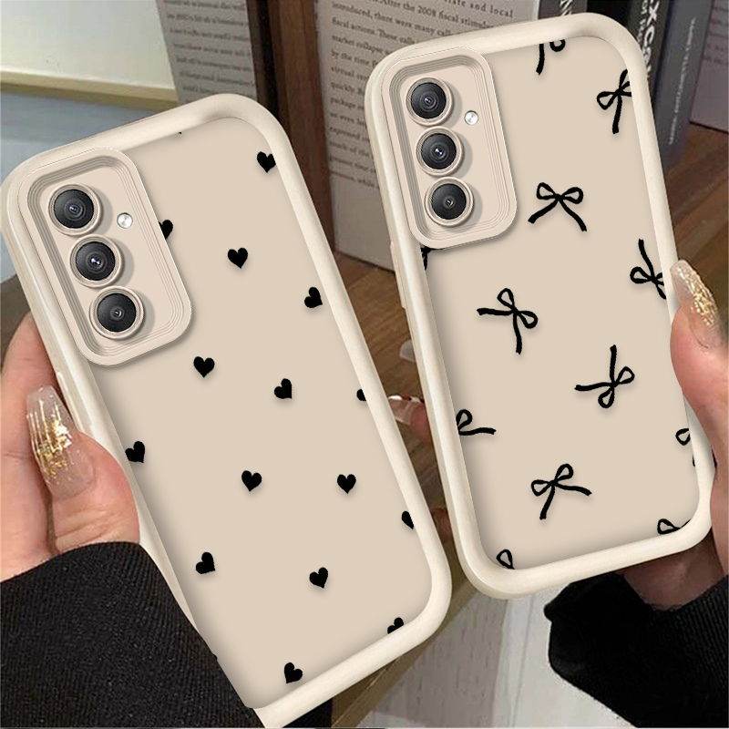 Funda negra con lazo de corazó - Samsung Accessories Phone reseña y precio