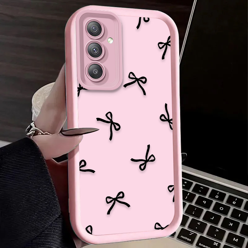 Funda negra con lazo de corazó - Samsung Accessories Phone reseña y precio