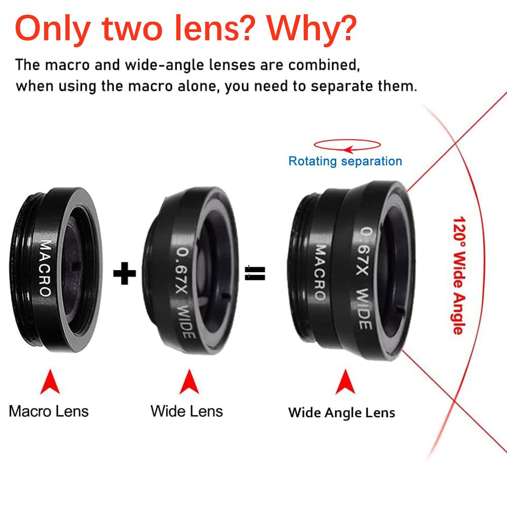 Lente universal 3 en 1 tipo oj - Lens Camera Clip reseña y precio