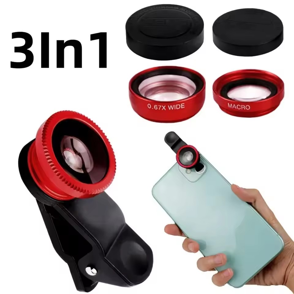 Lente Ojo de Pez 3 en 1 para T - Lens Camera Clip reseña y precio