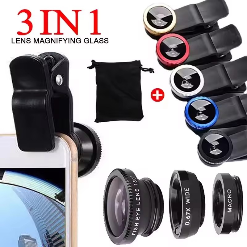 Lente de teléfono 3 en 1 tipo  - Lens Camera Clip reseña y precio