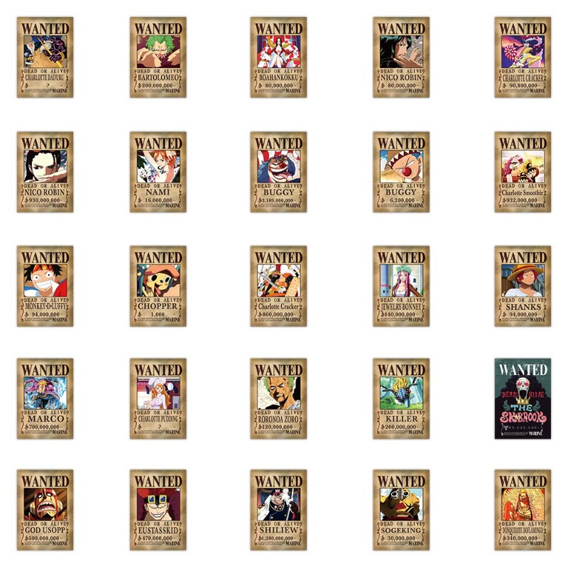 56 pegatinas de One Piece Want - Phone Accessories Poster reseña y precio