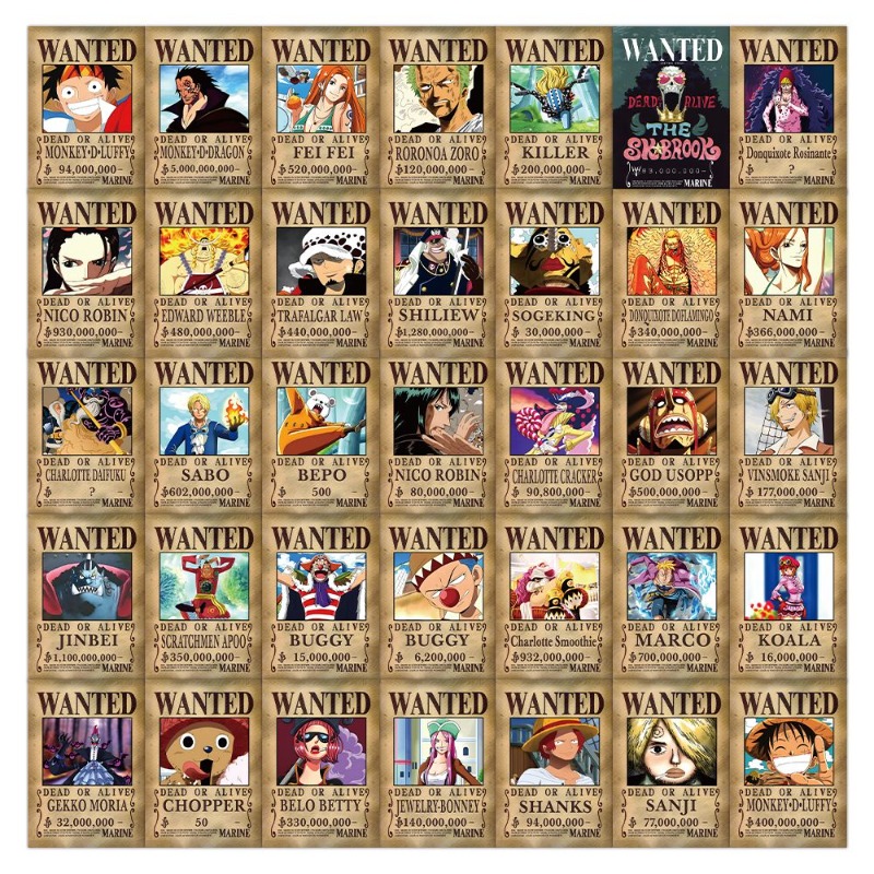 56 pegatinas de One Piece Want - Phone Accessories Poster reseña y precio