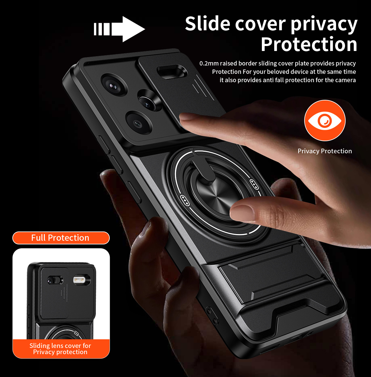 Funda de teléfono con lente de - Phone Accessories Ring Holder reseña y precio