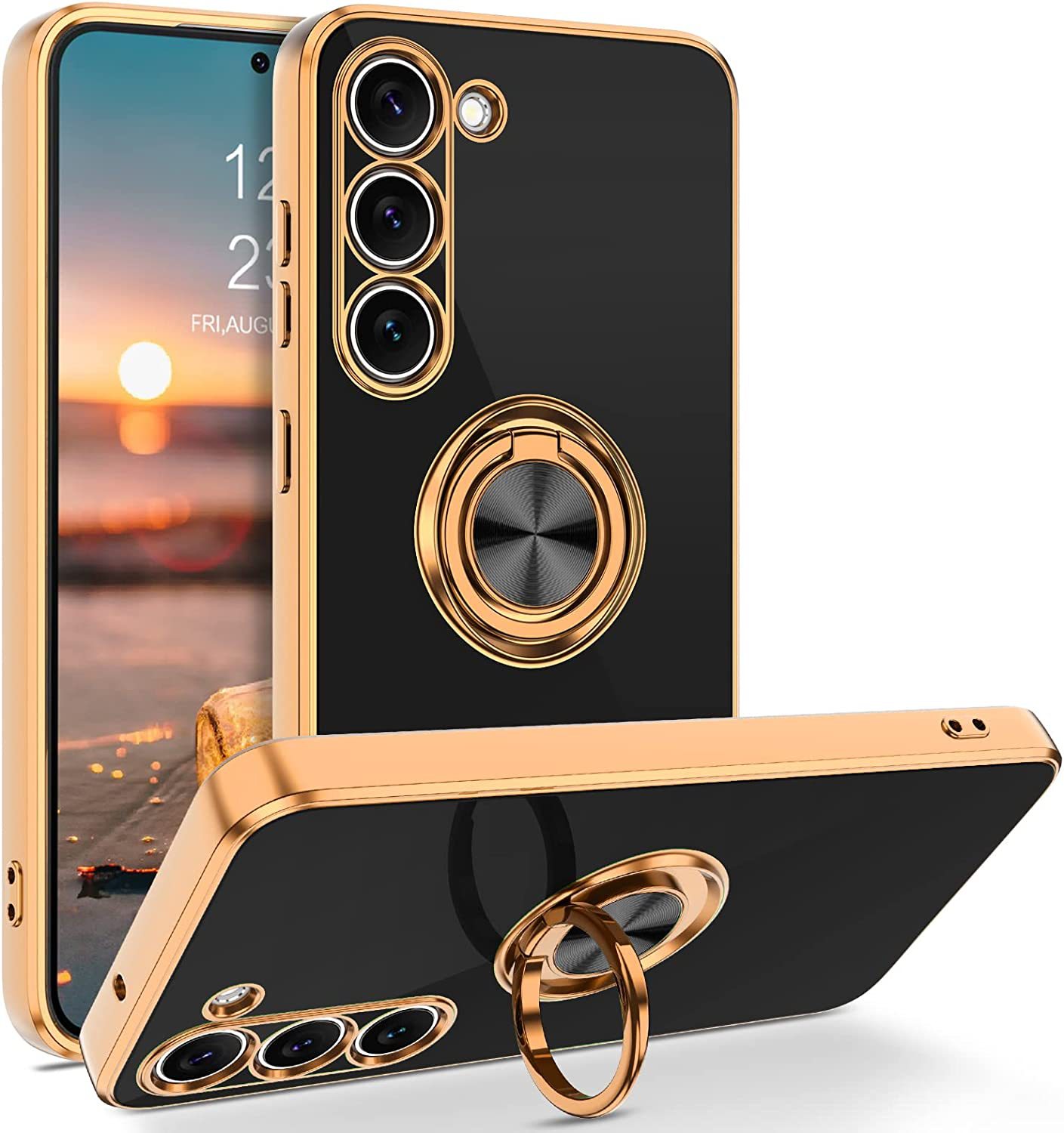 Chapado de lujo Magnético 360  - Phone Accessories Ring Holder reseña y precio